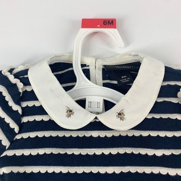 NWT Victoria Beckham for Target Baby Girl Set Bumblebee Colar Stripe Size 6M - Picture 5 of 6